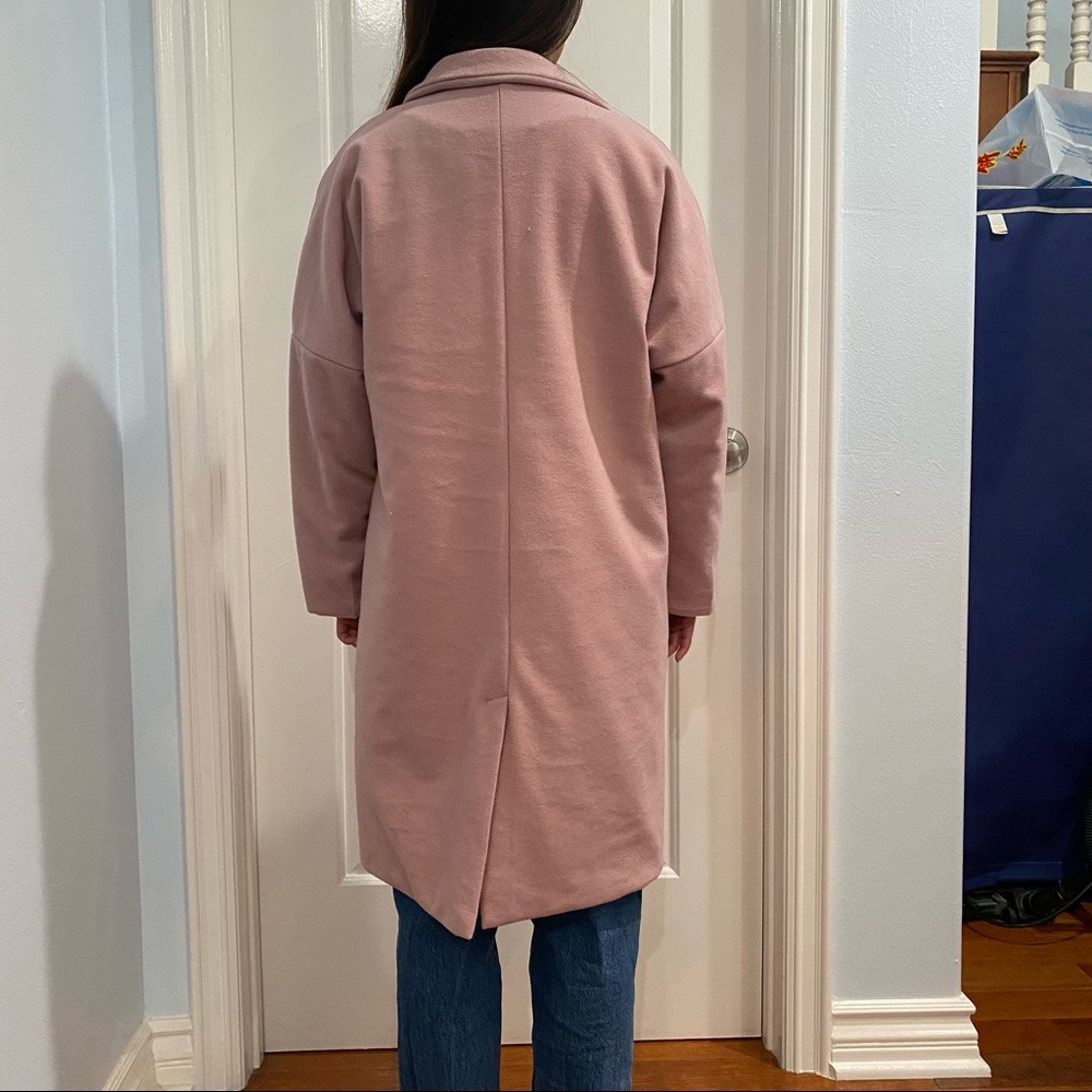 Yes Style Single Button Drop Sleeves Pink Coat Size S - Picture 14 of 14